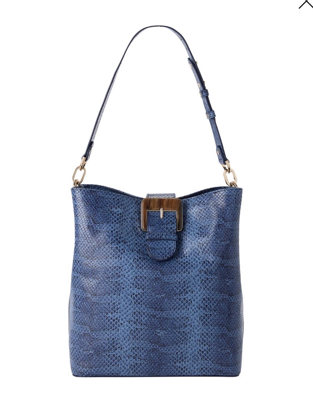 Brahmin Celina Medium Leather Bucket Bag